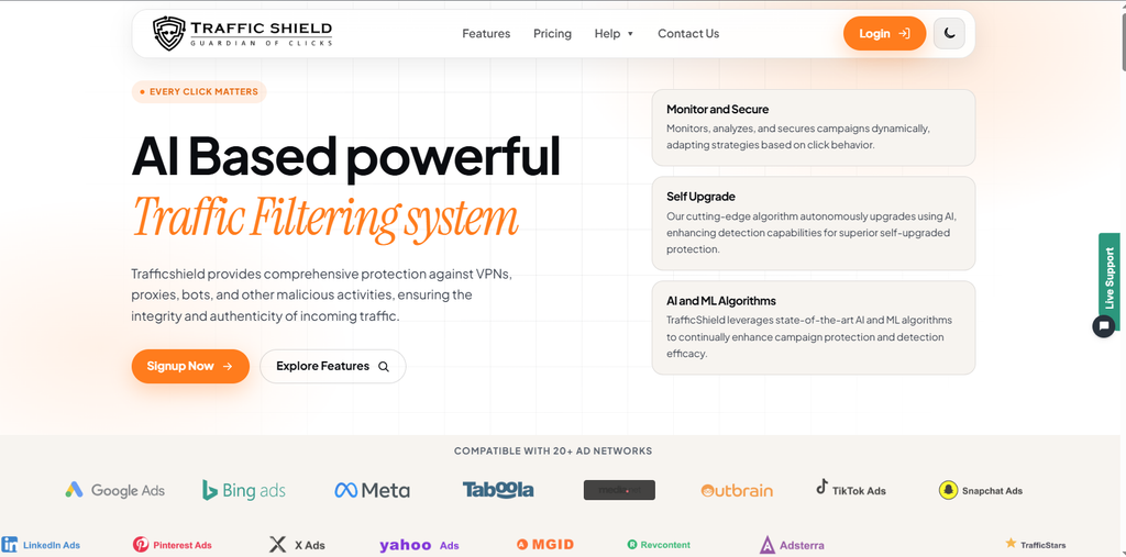 TrafficShield.io Official Cloaking Platform